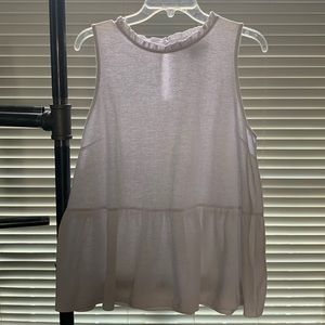 White banana republic sleeveless blouse